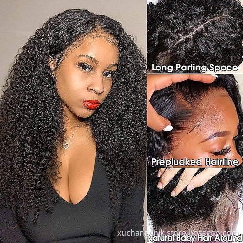 Uniky 13X4 water wave wig Glueless hd lace wig Vendor Unprocessed Brazilian pre plucked real human hair wig